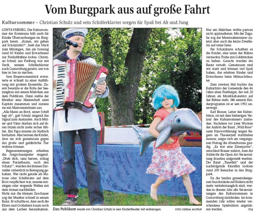 Verdi & Schulz: Komm, wir geh'n auf Schatzfahrt - Presse Gustavsburg